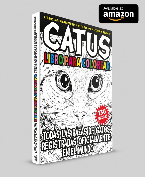 CATUS libro para colorear by Atelier Kaymak available at amazon
