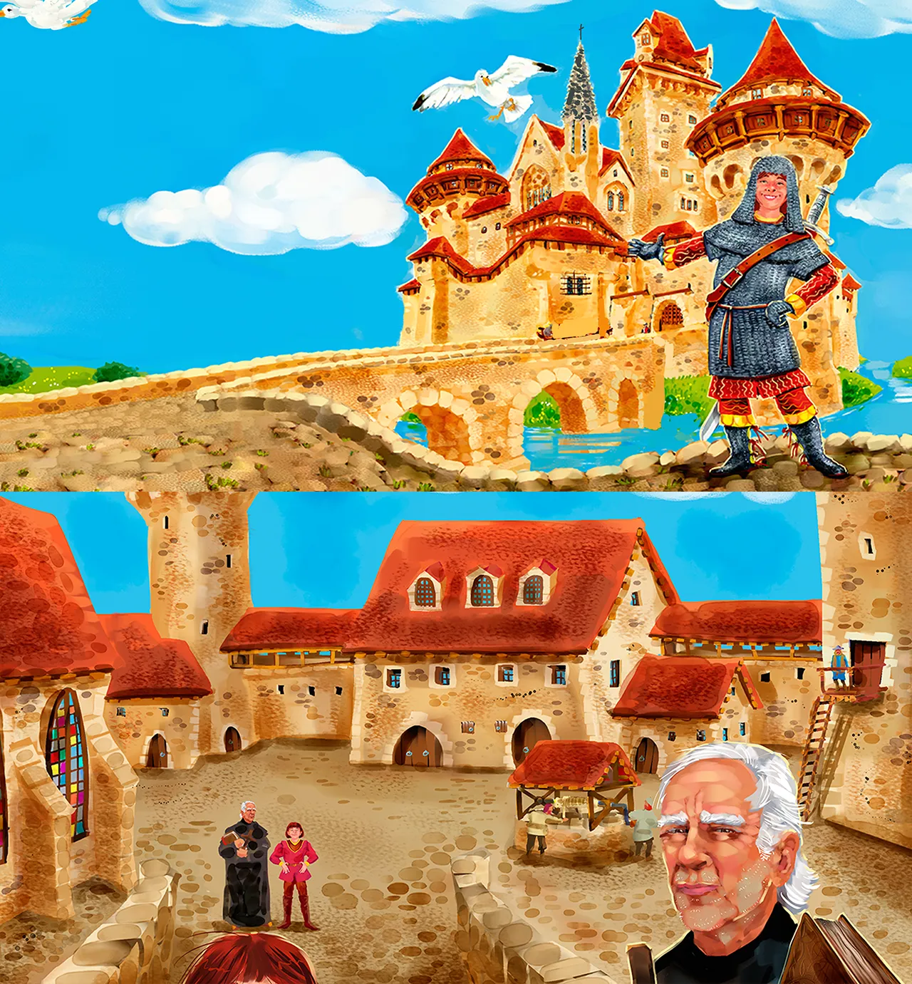 Castle game board and component design